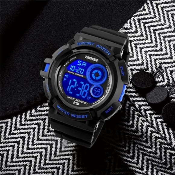 Mens Military Multifunction Digital Watches 50M Water Resistant Electronic - Picture 3 of 7